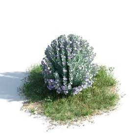 C4D模型绿色植物花灌木化