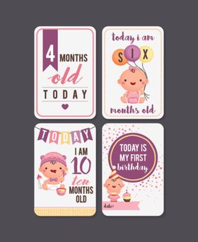 可爱宝宝主题装饰卡片