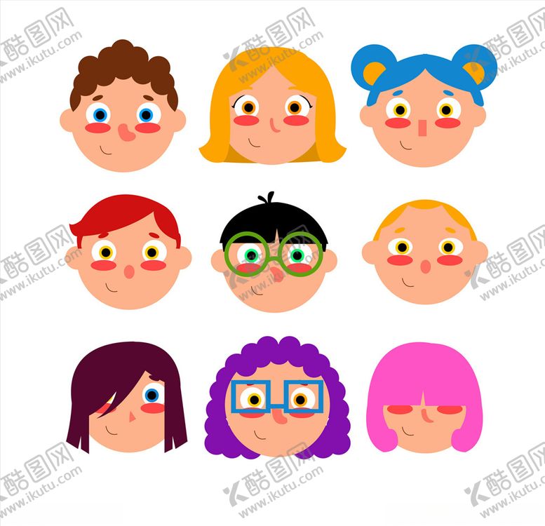 编号：10451910272259509225【酷图网】源文件下载-矢量卡通儿童