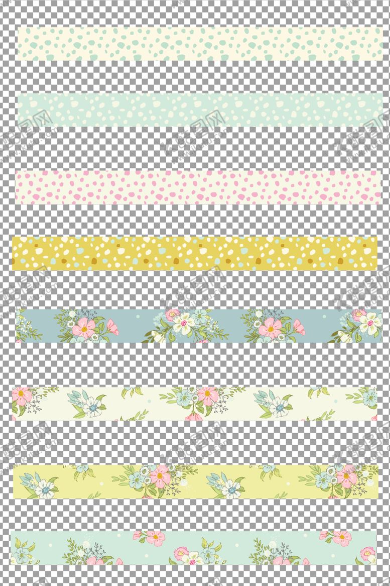 编号：62881409221632371344【酷图网】源文件下载-清新花卉条纹底纹