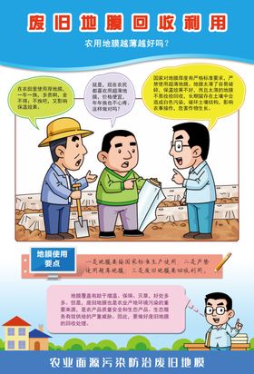 农业面源污染防治废旧地膜海报