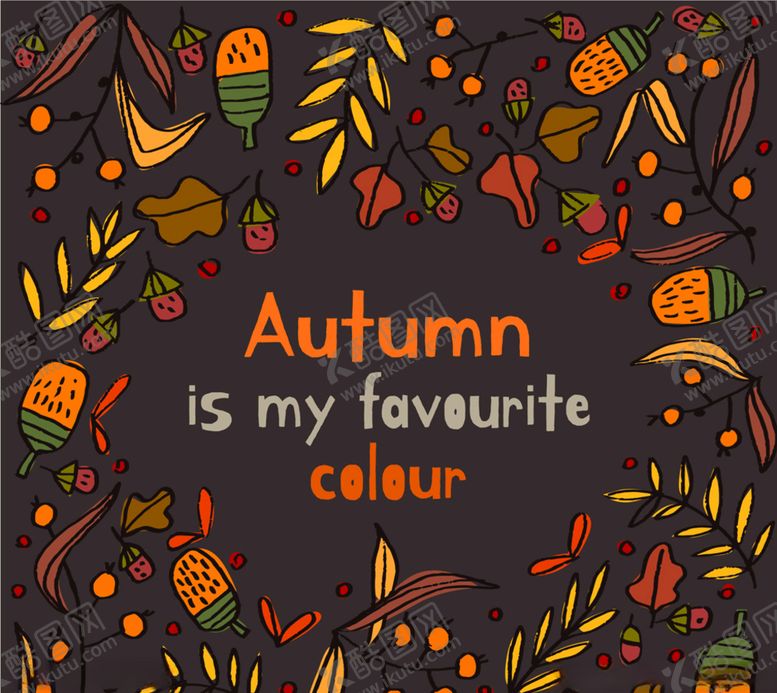 编号：59040409220347467667【酷图网】源文件下载-手绘秋季叶子