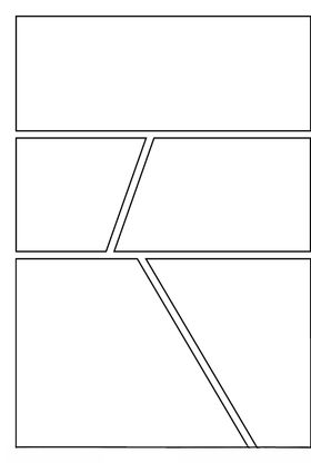 漫画对分镜框装饰