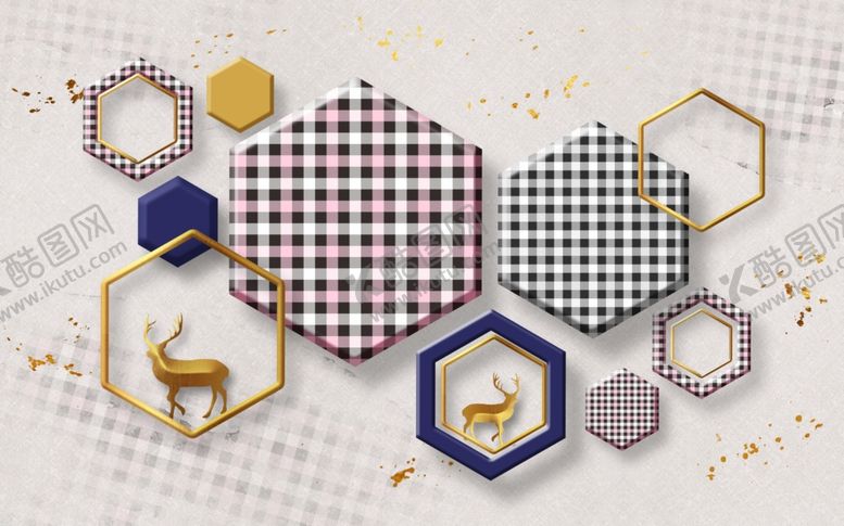 编号：30781310080749453572【酷图网】源文件下载-麋鹿背景图片