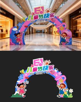 六一儿童节拱门