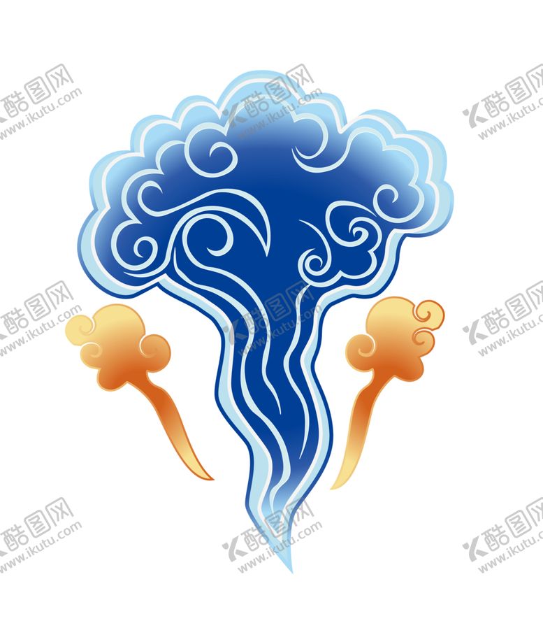编号：90559305060728089015【酷图网】源文件下载-彩色祥云元素