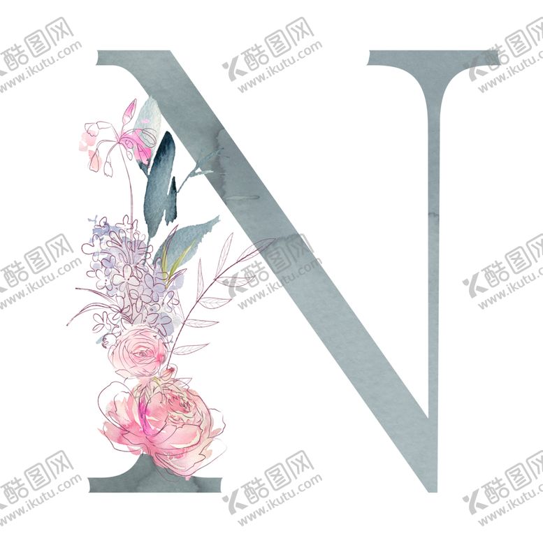 编号：18204109111545365156【酷图网】源文件下载-植物手绘水彩