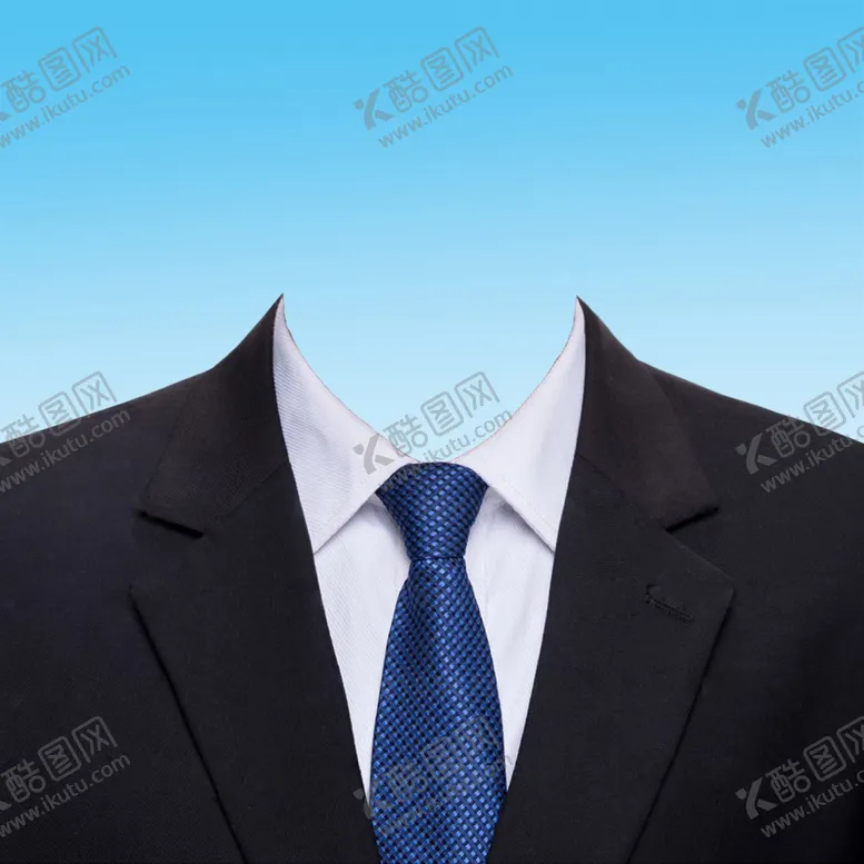 编号：61257202272001377694【酷图网】源文件下载-男士正装衬衫西服西装证件照