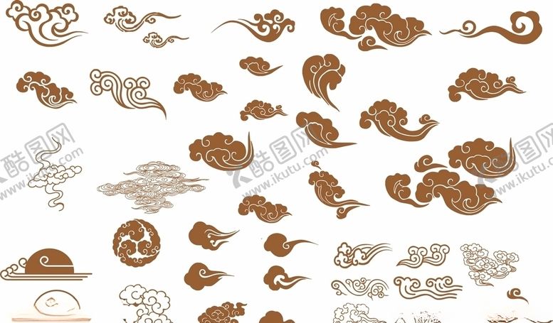 编号：42674210301724285821【酷图网】源文件下载-中式祥云矢量