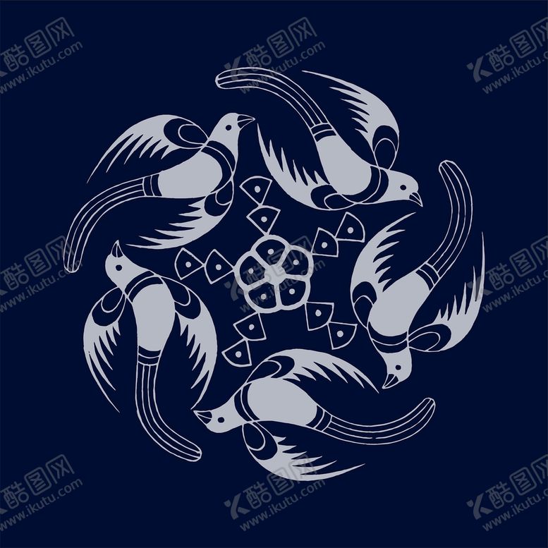 编号：24031509241312589417【酷图网】源文件下载-苗族蜡染纹样         
