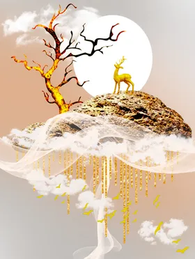 石来运转装饰画