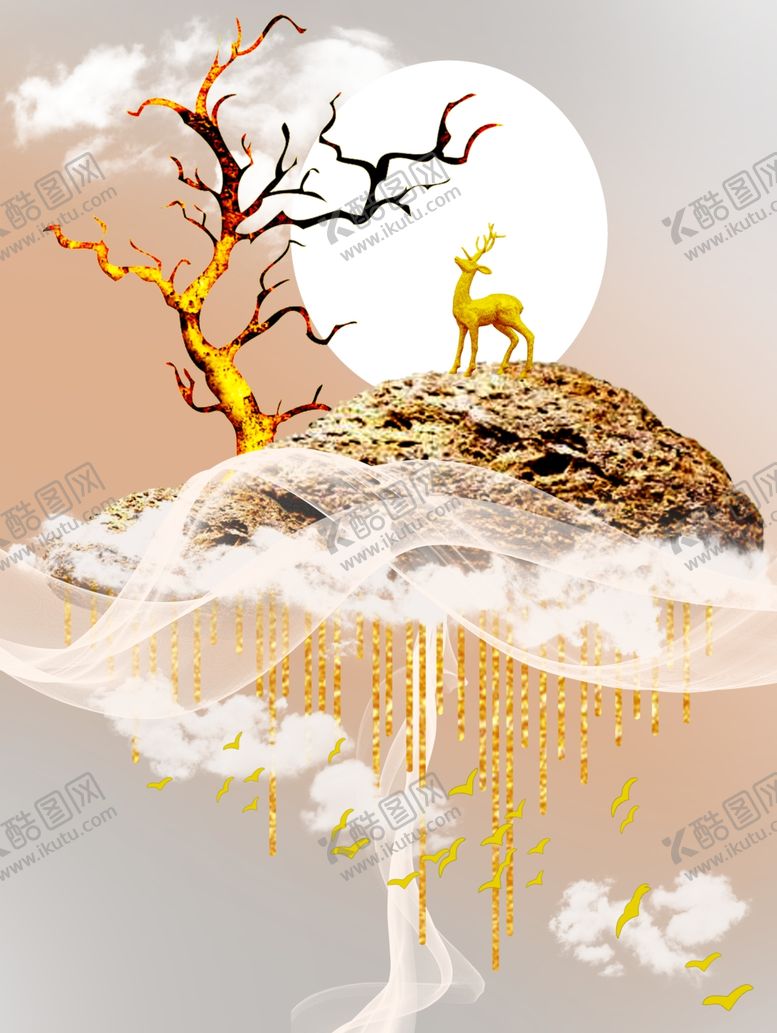 编号：65407910250507151756【酷图网】源文件下载-石来运转装饰画