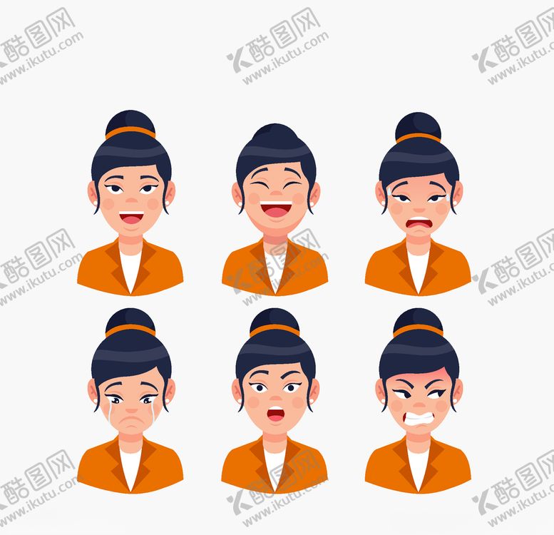 编号：84283110101921557551【酷图网】源文件下载-不同表情