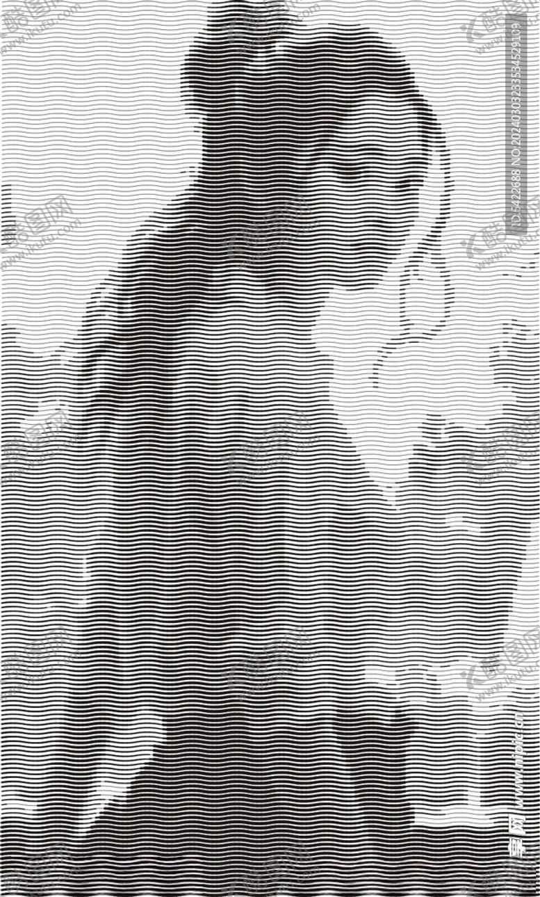 编号：41689001310901559747【酷图网】源文件下载-绘画中的女青年