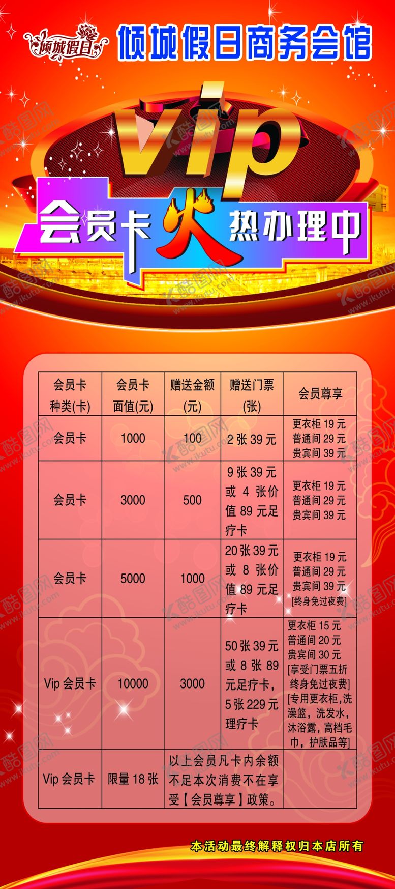 编号：26045109201519315672【酷图网】源文件下载-会员卡展架