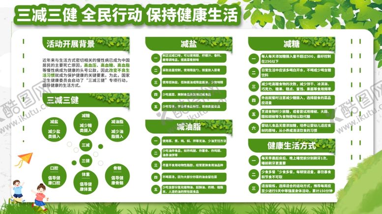 编号：45064601271933382350【酷图网】源文件下载-三减三健
