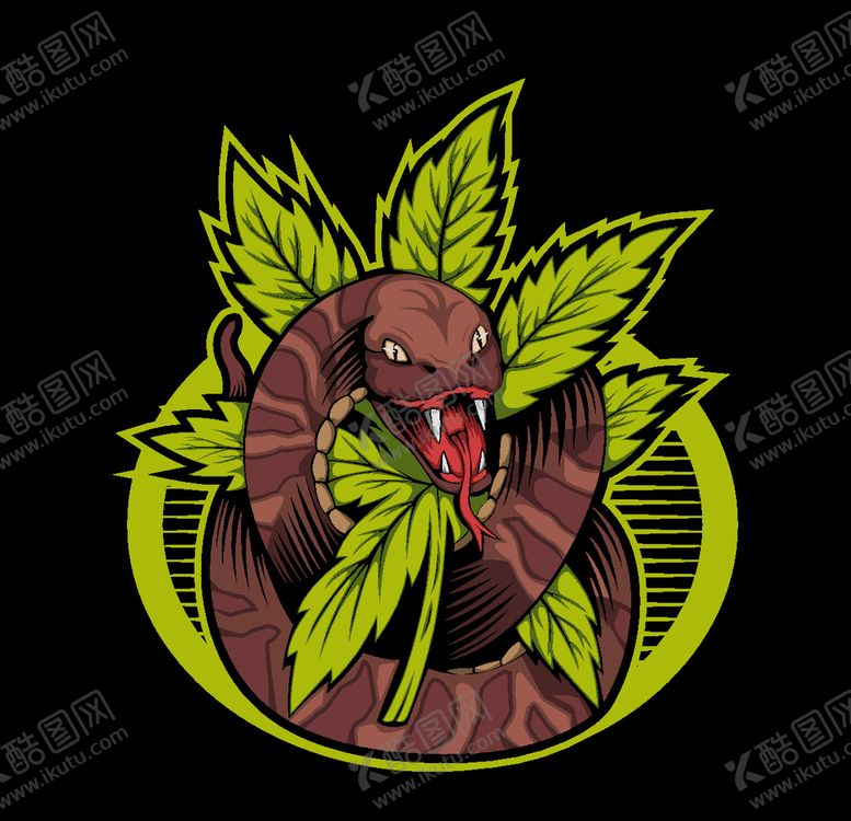 编号：85287809101150166673【酷图网】源文件下载-卡通大蛇头像