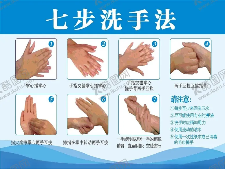 编号：40963003081811103701【酷图网】源文件下载-七步洗手法