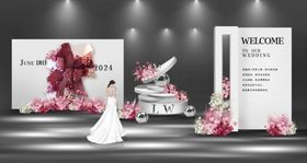 粉色浪漫婚礼装饰布置