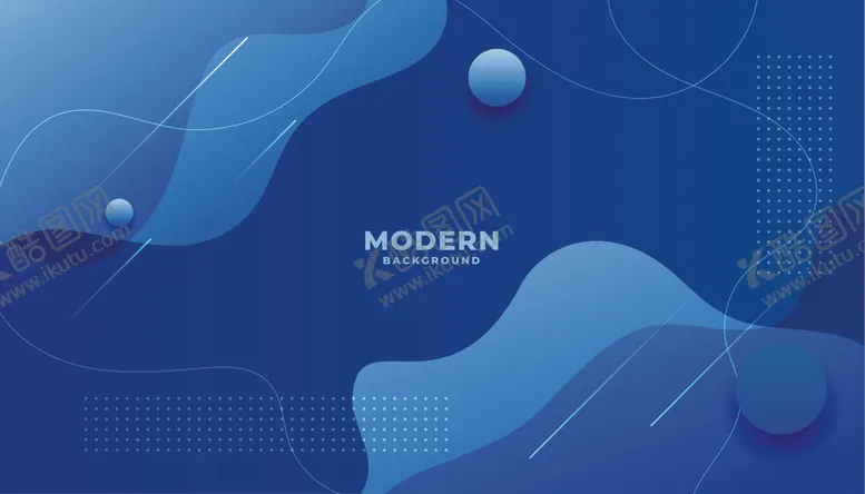 编号：38259304211410164682【酷图网】源文件下载-现代蓝色抽象流体背景图