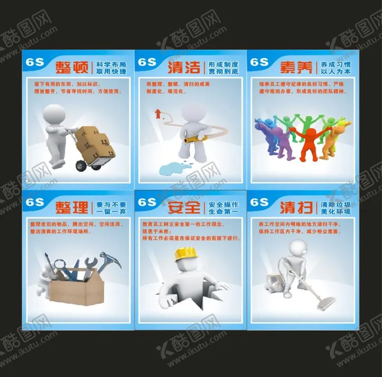 编号：05732410102025354860【酷图网】源文件下载-企业6s文化展板