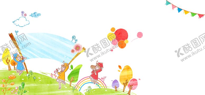 编号：89135610081843476258【酷图网】源文件下载-卡通彩虹