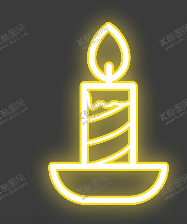 编号：45550605181709135243【酷图网】源文件下载-霓虹灯蜡烛
