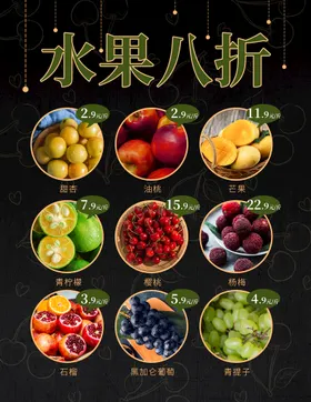 水果宣传单天天低价生鲜DM生鲜页