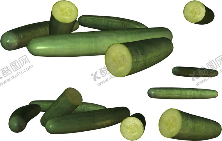 编号：42804109222344212664【酷图网】源文件下载-透明黄瓜png素材