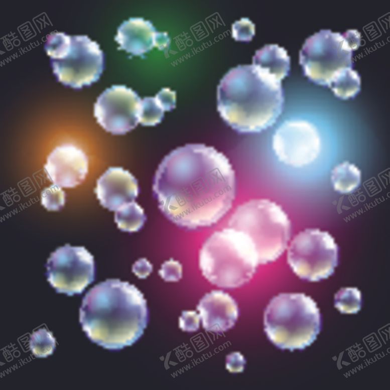 编号：79550609290756111756【酷图网】源文件下载-小泡泡矢量
