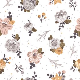 小清新卡通图案背景