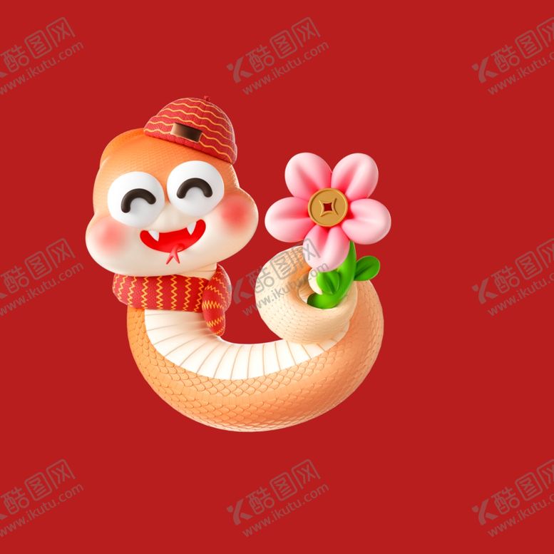 编号：18839301291110033996【酷图网】源文件下载-手绘卡通小蛇