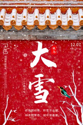 大雪传统节日活动宣传海报素材