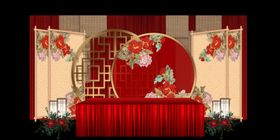 中式婚礼签到桌