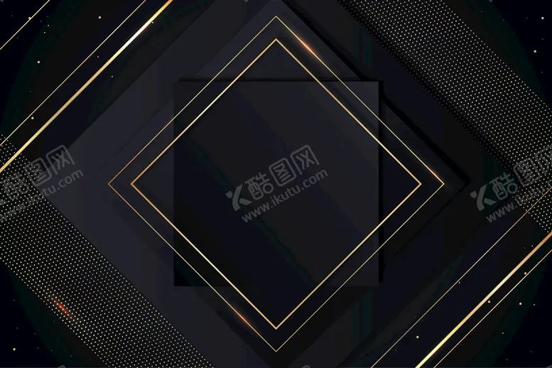 编号：08574909170054495021【酷图网】源文件下载-金色花纹黑色背景