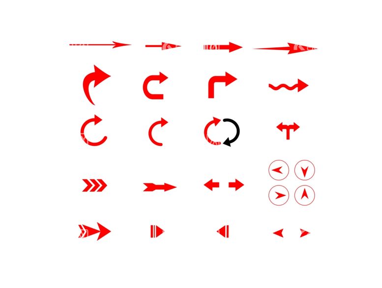 编号：50299512261859481374【酷图网】源文件下载-各种箭头图片