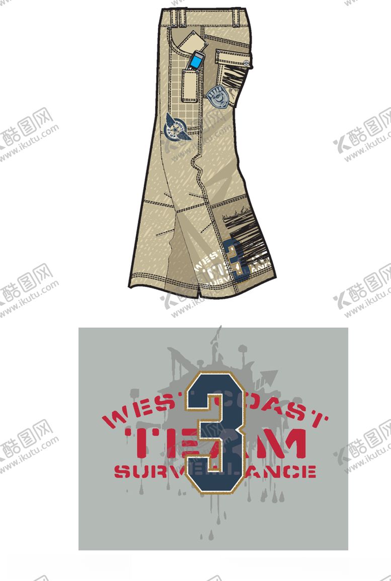 编号：52040206250544502668【酷图网】源文件下载-服装印花