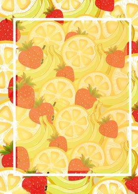 水果促销水果合集背景