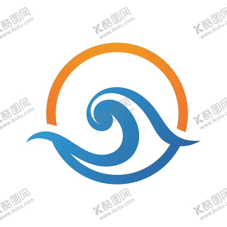 编号：52117802141435504377【酷图网】源文件下载-海浪创意图形标志设计