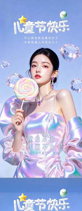 医美整形儿童节海报