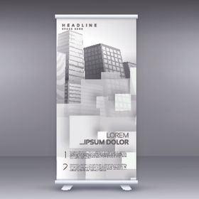 X展架模板易拉宝