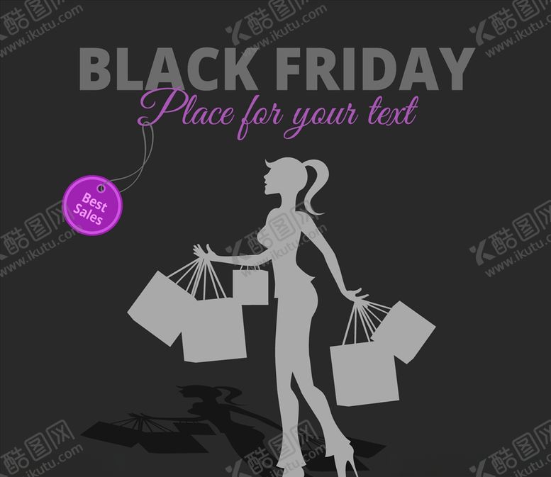 编号：22919309230907413797【酷图网】源文件下载-黑色星期五购物矢量