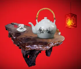 茶海报春山楼