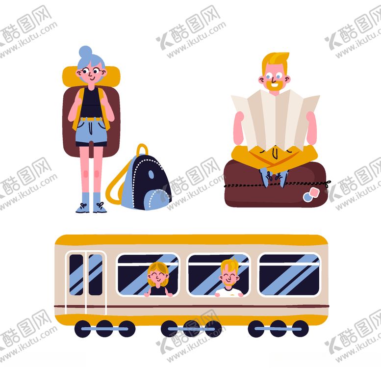 编号：90723407141022529175【酷图网】源文件下载-旅客游客