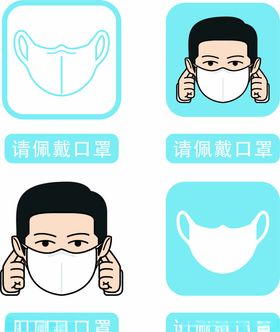 AI文件正确佩戴口罩方法流程