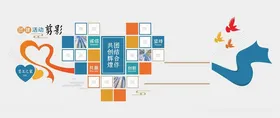 照片墙员工文化儿童成长树校园文化企业员工风采