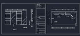 物品展示柜 柜子cad