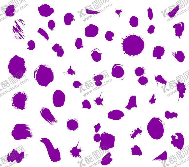 编号：32778804021458496889【酷图网】源文件下载-墨点笔触矢量素材