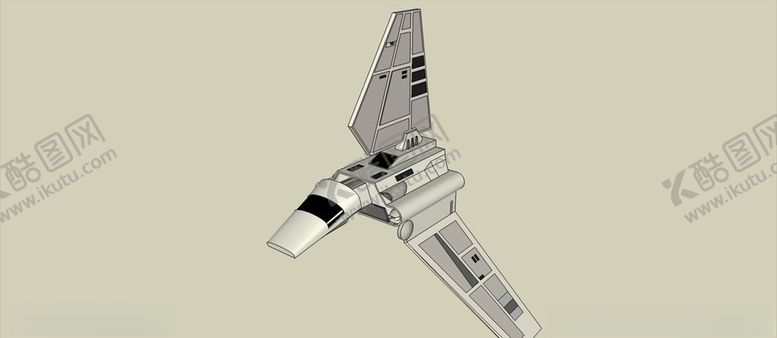 编号：46928809182326422530【酷图网】源文件下载-三角太空小飞船模型