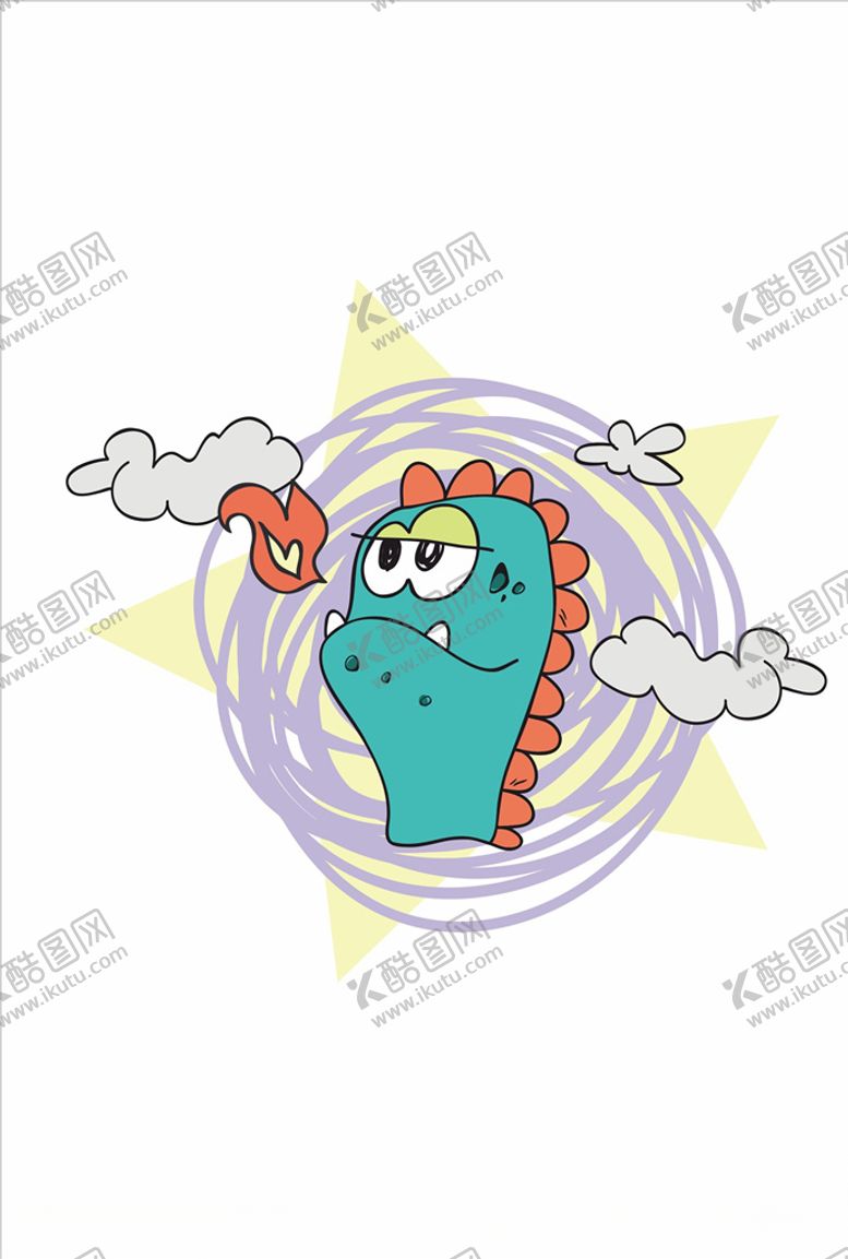 编号：10875005120248356983【酷图网】源文件下载-卡通恐龙